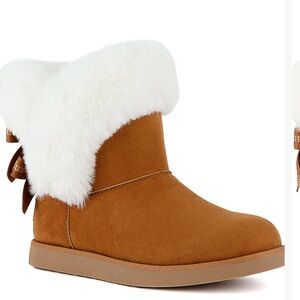Juicy Couture Brown and White Winter Boots